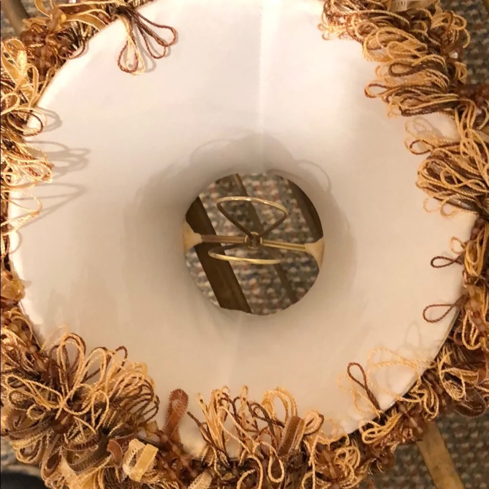 Pair of Embellished Gold Sconce shades - EUC - Picture 5 of 7